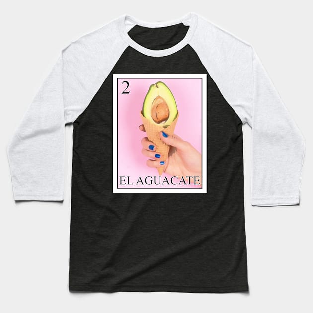 EL AGUACATE Baseball T-Shirt by The Losers Club